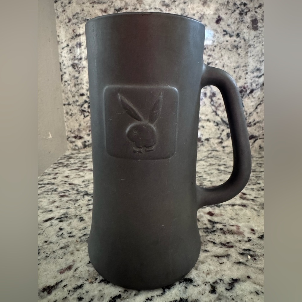 Playboy coated glass drinking stein 16 oz